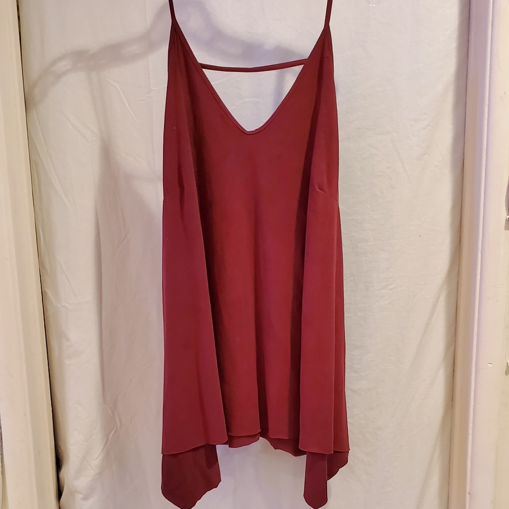 SUEDE BURGUNDY TOP